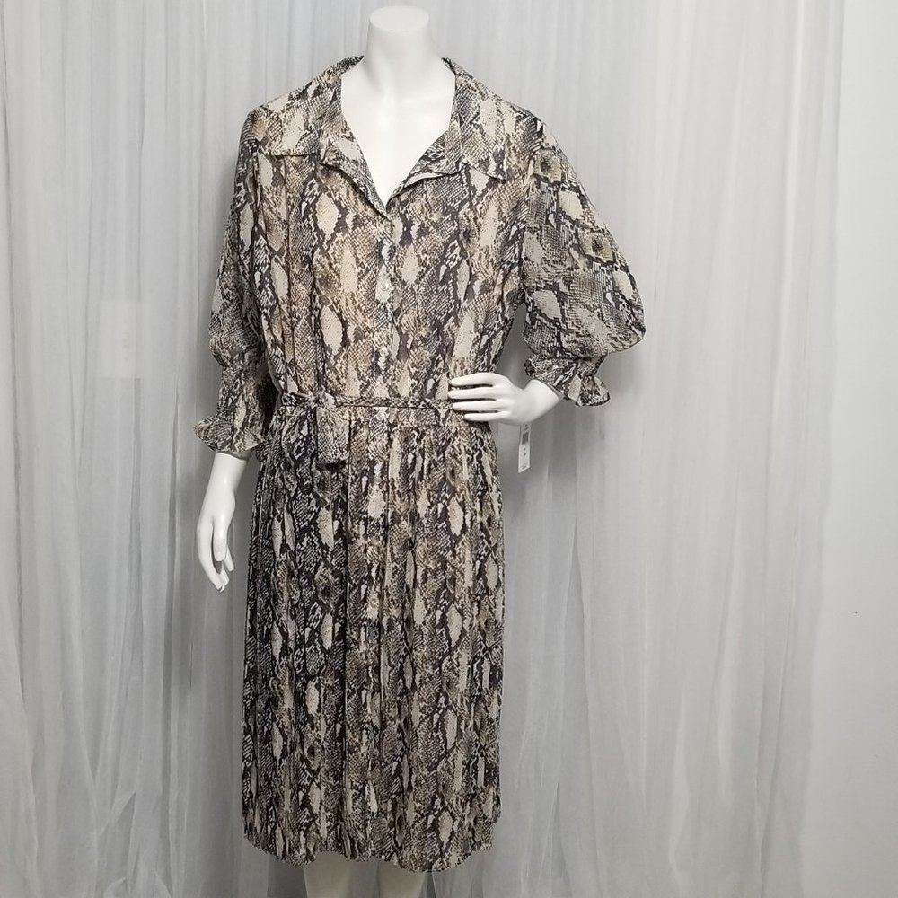 John Meyer Snakeprint Dress 18W
